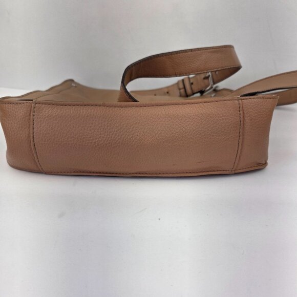 Tignanello Pebbled Leather Xbody Messenger Bag Light Tan - Picture 6 of 15